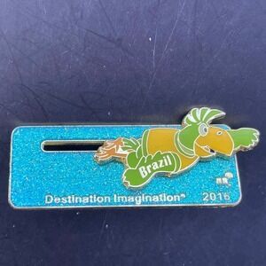 Destination Imagination 2016 Global Finals Brazil Toucan Glitter Slider Pin